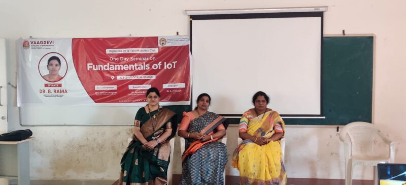 Event Gallery Of Fundamentals Of Iot Vaagdevi College Of Engineering