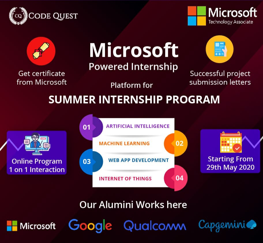 MICROSOFT SUMMER INTERNSHIP PROGRAM Vaagdevi College of Engineering